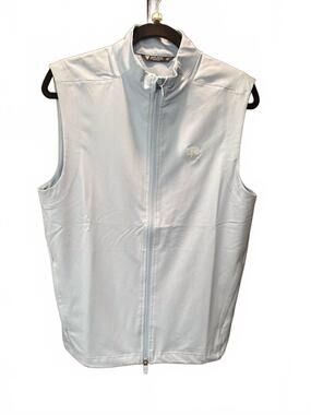 NEW LEVELWEAR men's collared vest in powder blue